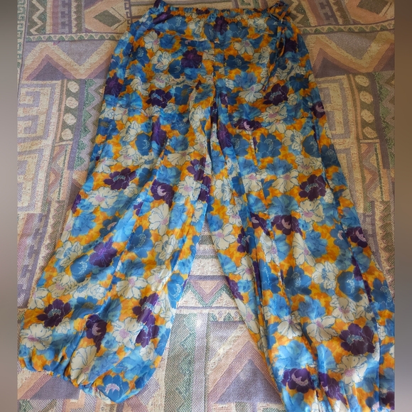 Free People Misty Floral Print Balloon Pants Size XS - Picture 7 of 9
